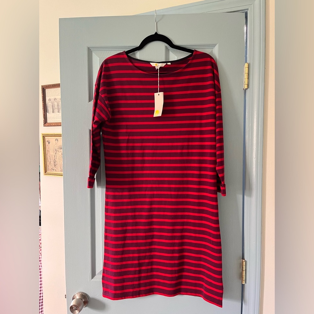 NWT Boden Rosie Dress | Sz 6 | Red Stripe